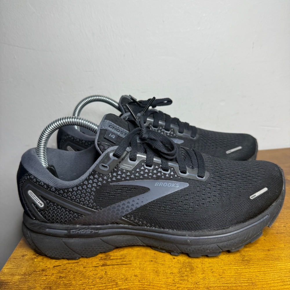 Brooks Ghost 14 Running Shoes Mens Size 7.5 Black 1103691D020